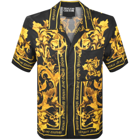 Versace Jeans Couture Monogram Shirt Black | Mainline Menswear